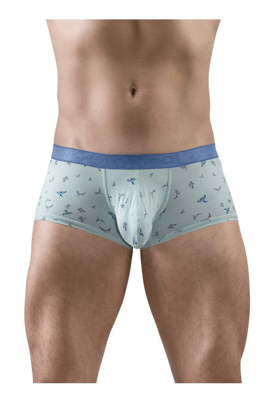 ErgoWear Men's Underwear EW1778 SLK SE Trunks Color Frost-Birds