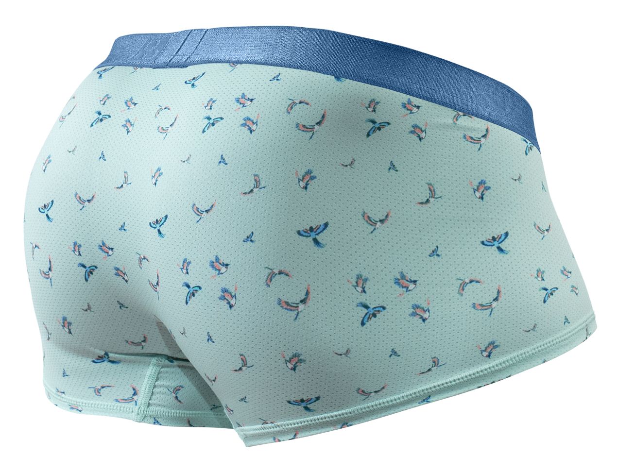 ErgoWear Men's Underwear EW1778 SLK SE Trunks Color Frost-Birds