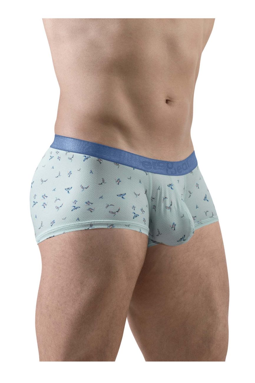ErgoWear Men's Underwear EW1778 SLK SE Trunks Color Frost-Birds