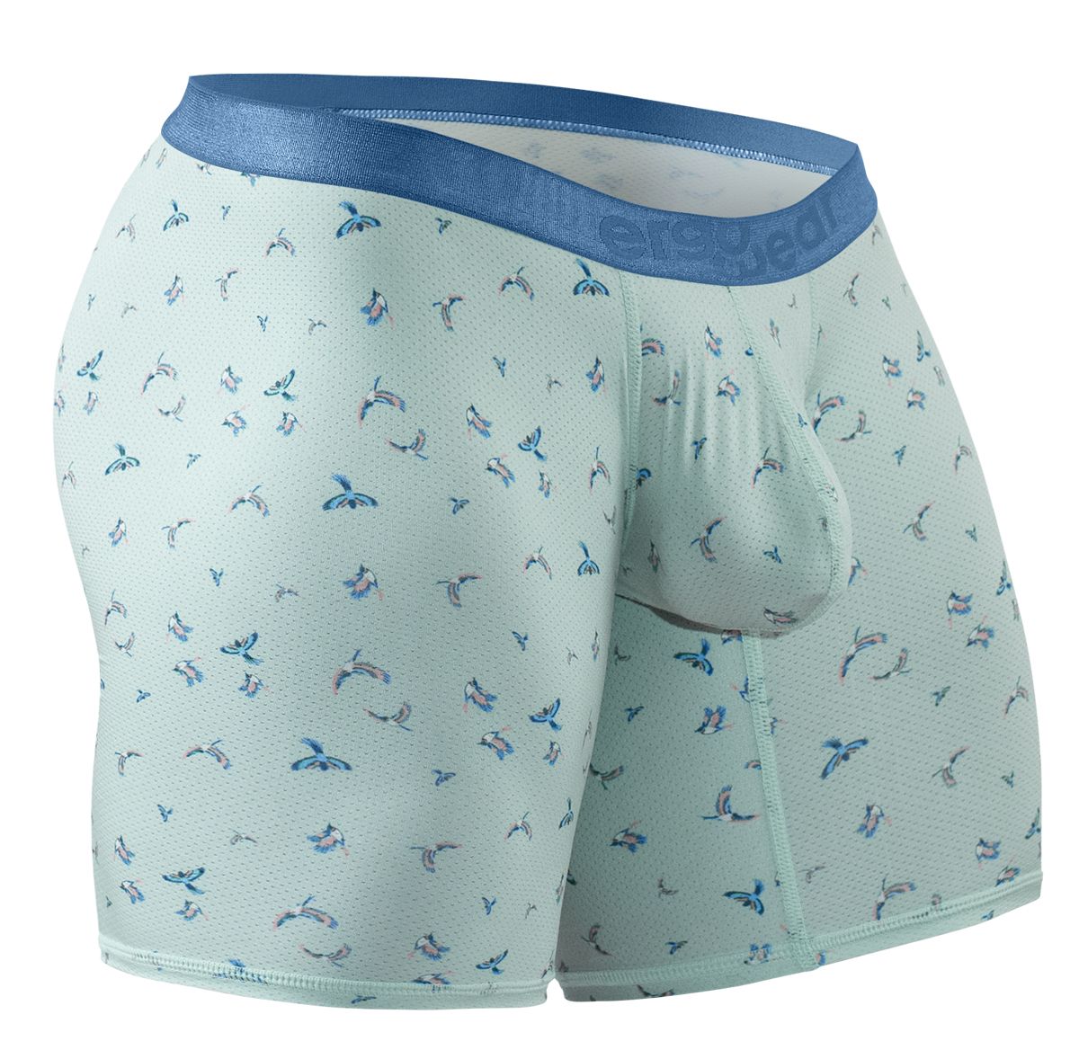 ErgoWear Men's Underwear EW1779 SLK SE Boxer Briefs Color Frost-Birds