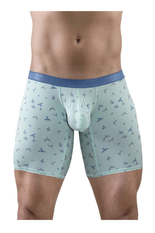 ErgoWear Men's Underwear EW1779 SLK SE Boxer Briefs Color Frost-Birds