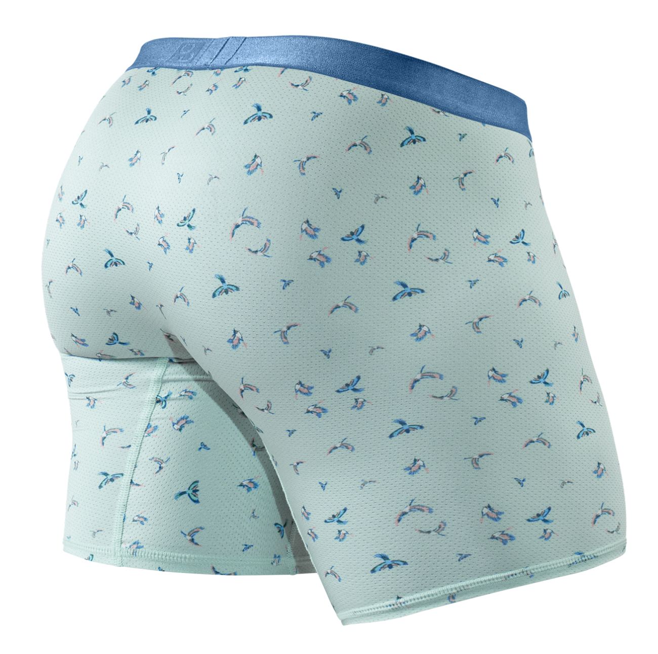 ErgoWear Men's Underwear EW1779 SLK SE Boxer Briefs Color Frost-Birds