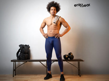 ErgoWear Men's active and swimwear EW1782 MAX BOLD Athletic Pants Color Dark Blue
