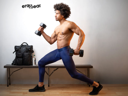 ErgoWear Men's active and swimwear EW1782 MAX BOLD Athletic Pants Color Dark Blue
