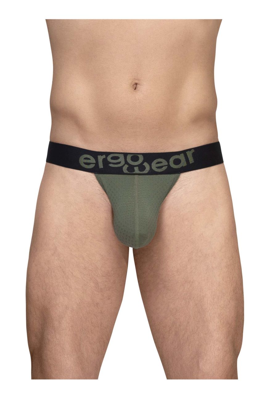 ErgoWear Men's Underwear EW1785 MAX FLOW G-String Color Dark Green