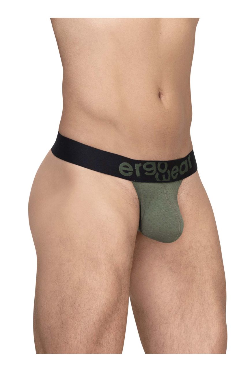 ErgoWear Men's Underwear EW1785 MAX FLOW G-String Color Dark Green