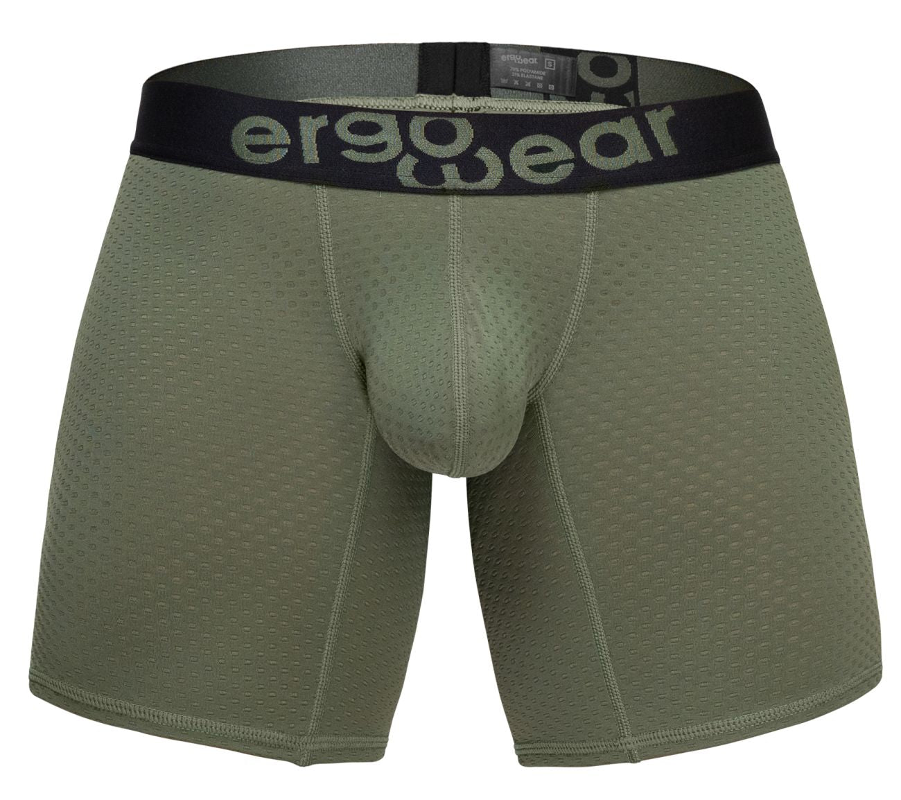 ErgoWear Men's Underwear EW1788 MAX FLOW Boxer Briefs Color Dark Green