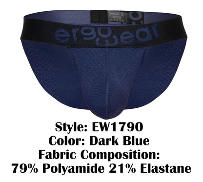ErgoWear Men's Underwear EW1790 MAX FLOW Bikini Color Dark Blue