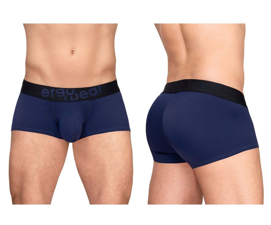 ErgoWear Men's Underwear EW1791 MAX FLOW Trunks Color Dark Blue