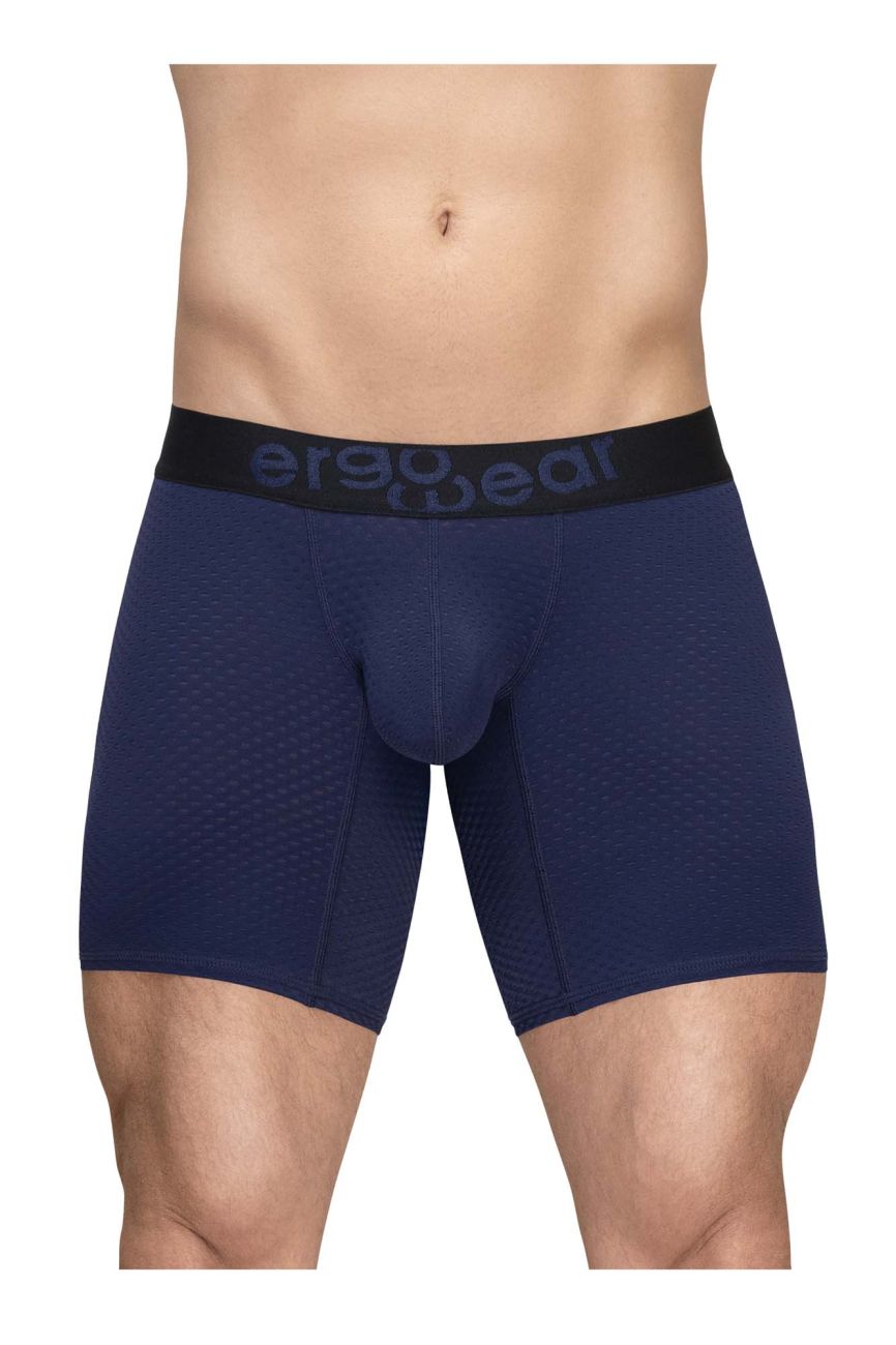 ErgoWear Men's Underwear EW1792 MAX FLOW Boxer Briefs Color Dark Blue
