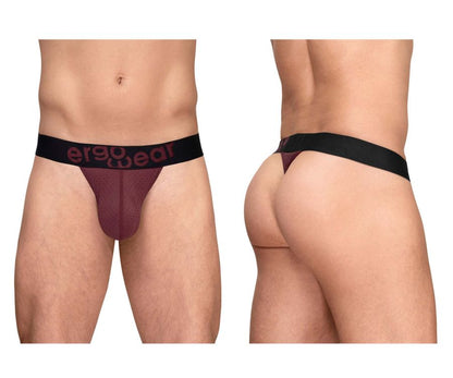 ErgoWear Men's Underwear EW1793 MAX FLOW G-String Color Burgundy
