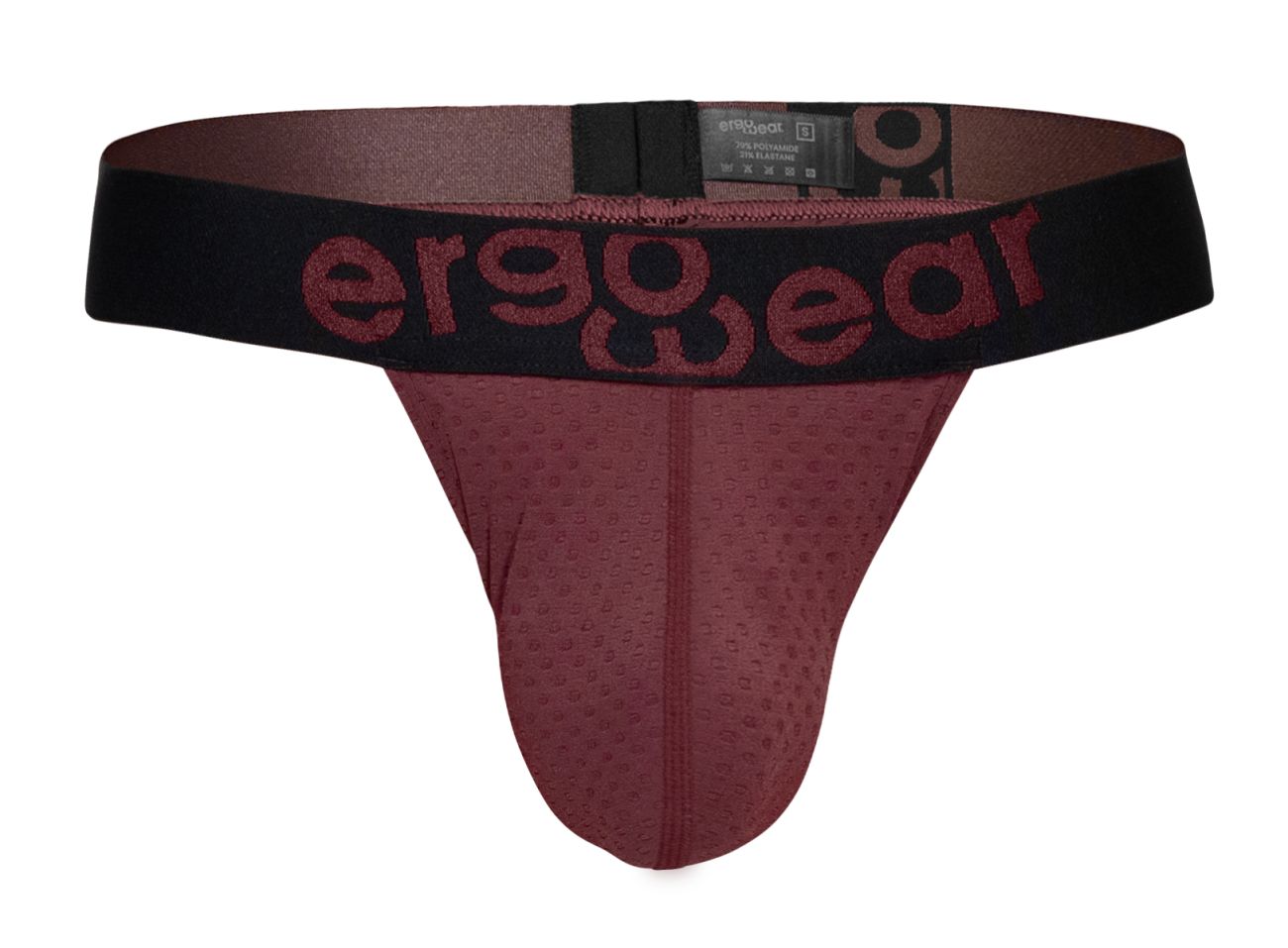 ErgoWear Men's Underwear EW1793 MAX FLOW G-String Color Burgundy