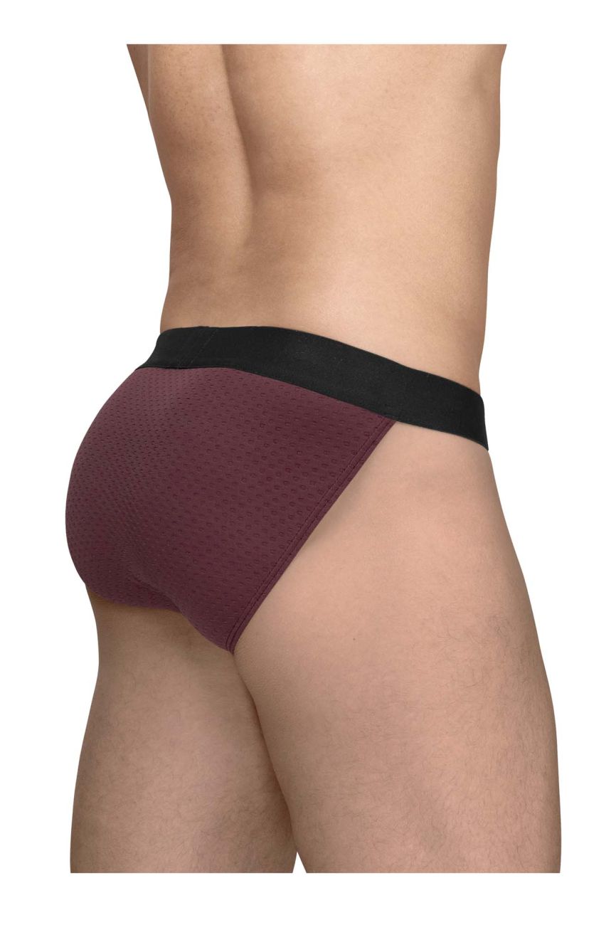 ErgoWear Men's Underwear EW1794 MAX FLOW Bikini Color Burgundy