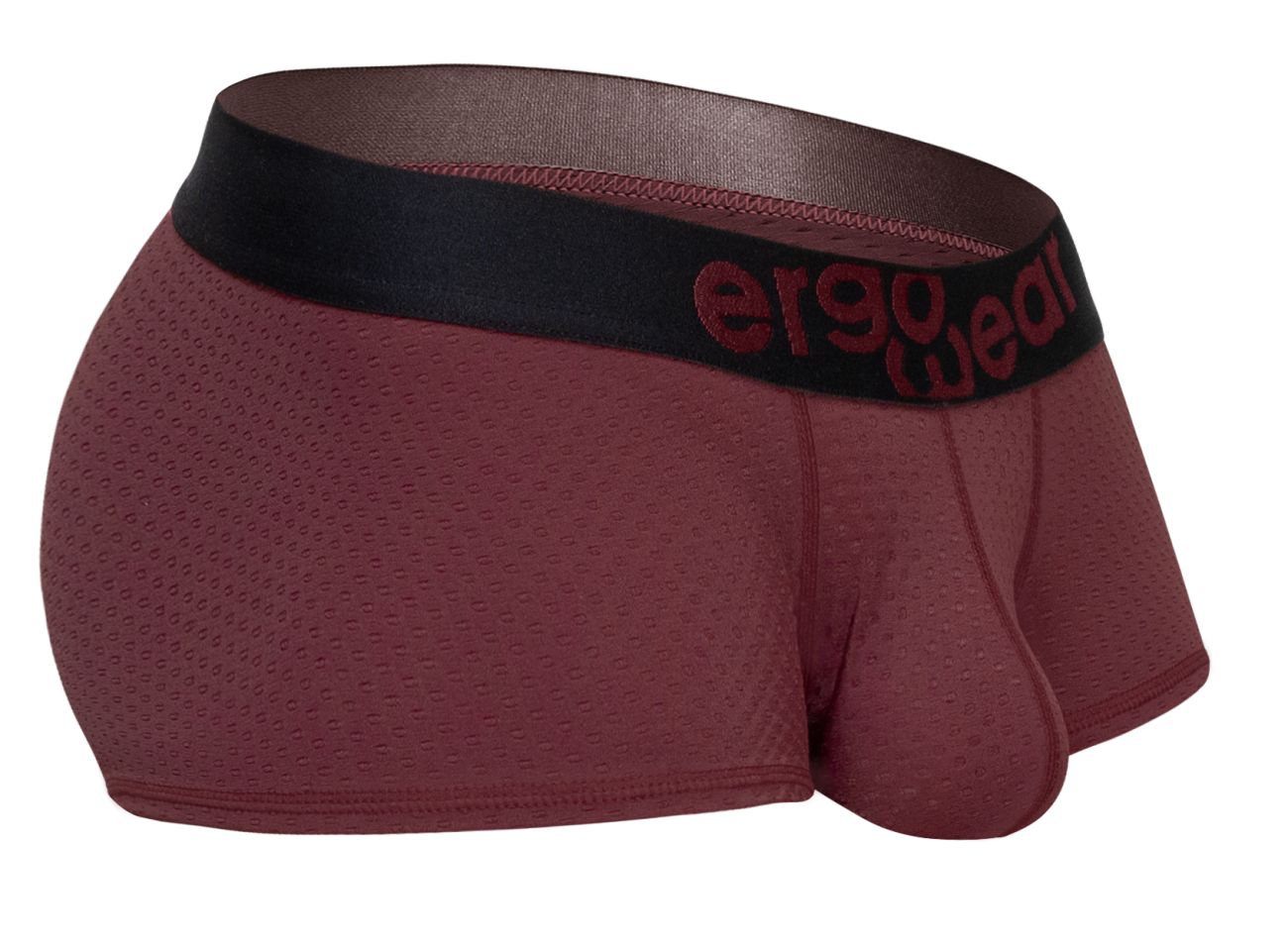 ErgoWear Men's Underwear EW1795 MAX FLOW Trunks Color Burgundy