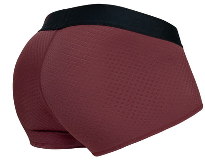 ErgoWear Men's Underwear EW1795 MAX FLOW Trunks Color Burgundy