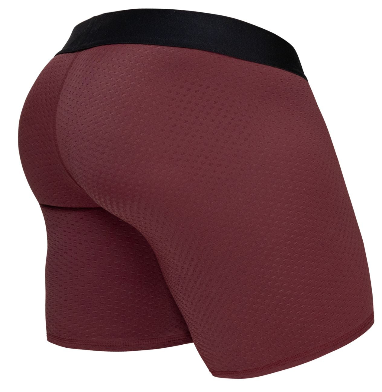 ErgoWear Men's Underwear EW1796 MAX FLOW Boxer Briefs Color Burgundy