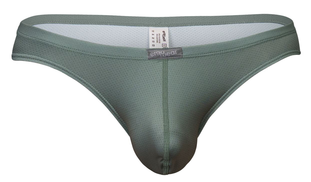 ErgoWear Men's Underwear EW1801 X4D SE Thongs Color Olive Green