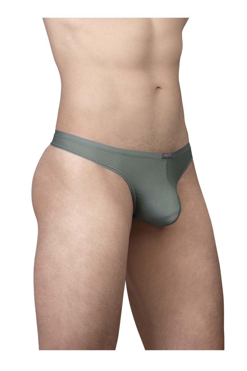 ErgoWear Men's Underwear EW1801 X4D SE Thongs Color Olive Green
