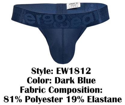 ErgoWear Men's Underwear EW1812 MAX BOLD SE G-String Color Dark Blue