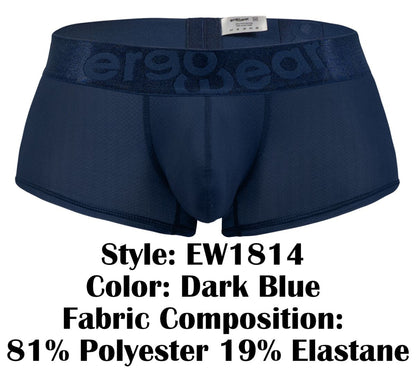 ErgoWear Men's Underwear EW1814 MAX BOLD SE Trunks Color Dark Blue