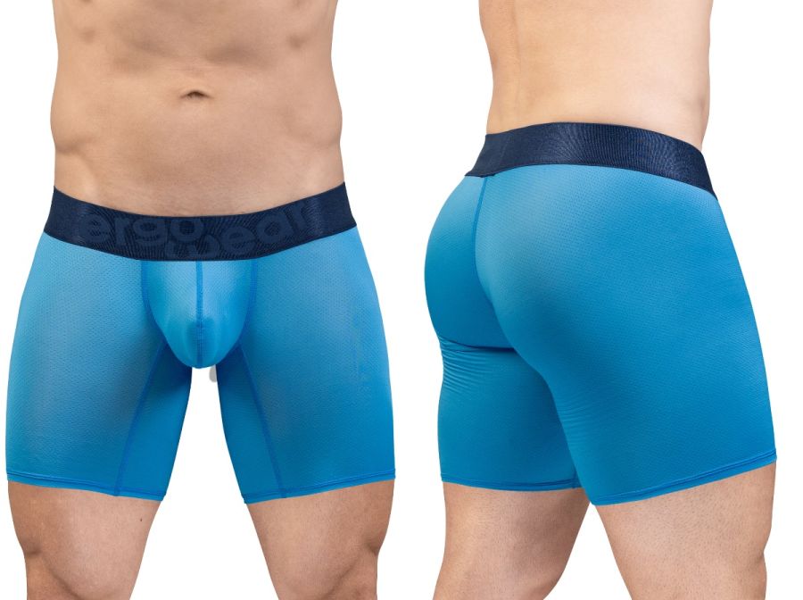 ErgoWear Men's Underwear EW1823 MAX BOLD SE Boxer Briefs Color River Blue