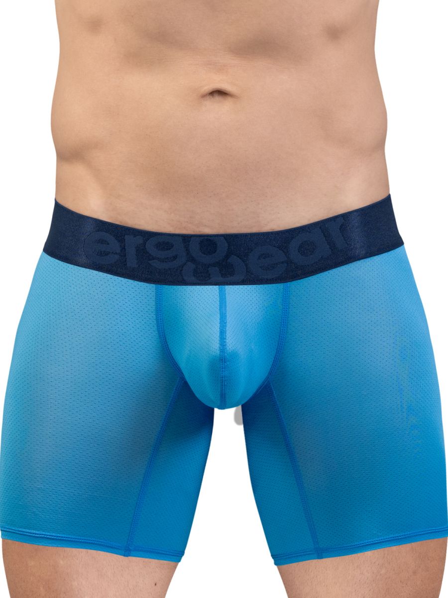 ErgoWear Men's Underwear EW1823 MAX BOLD SE Boxer Briefs Color River Blue