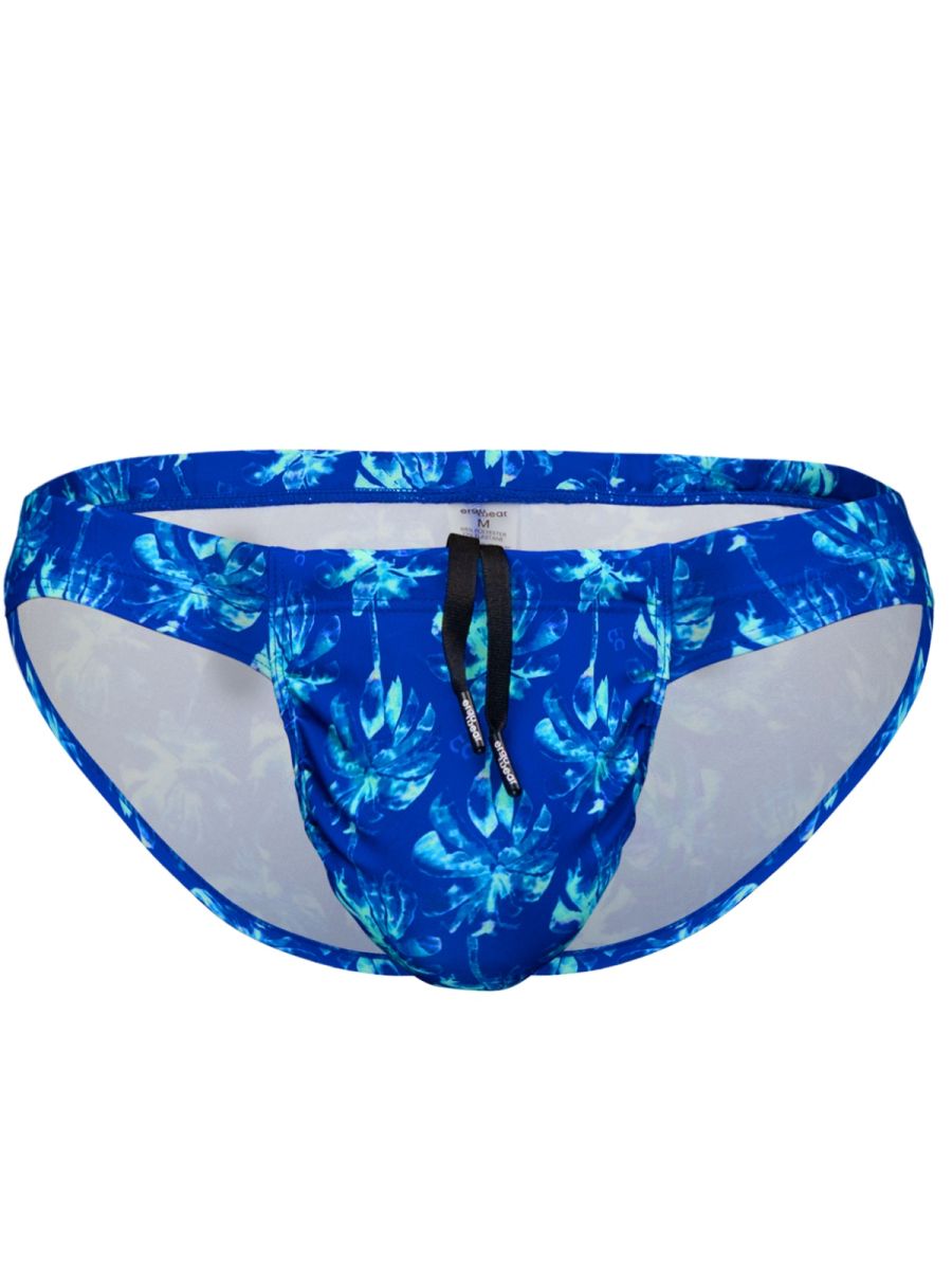 ErgoWear Men's active and swimwear FEEL SW Swim Bikini - Royal Blue-Palms