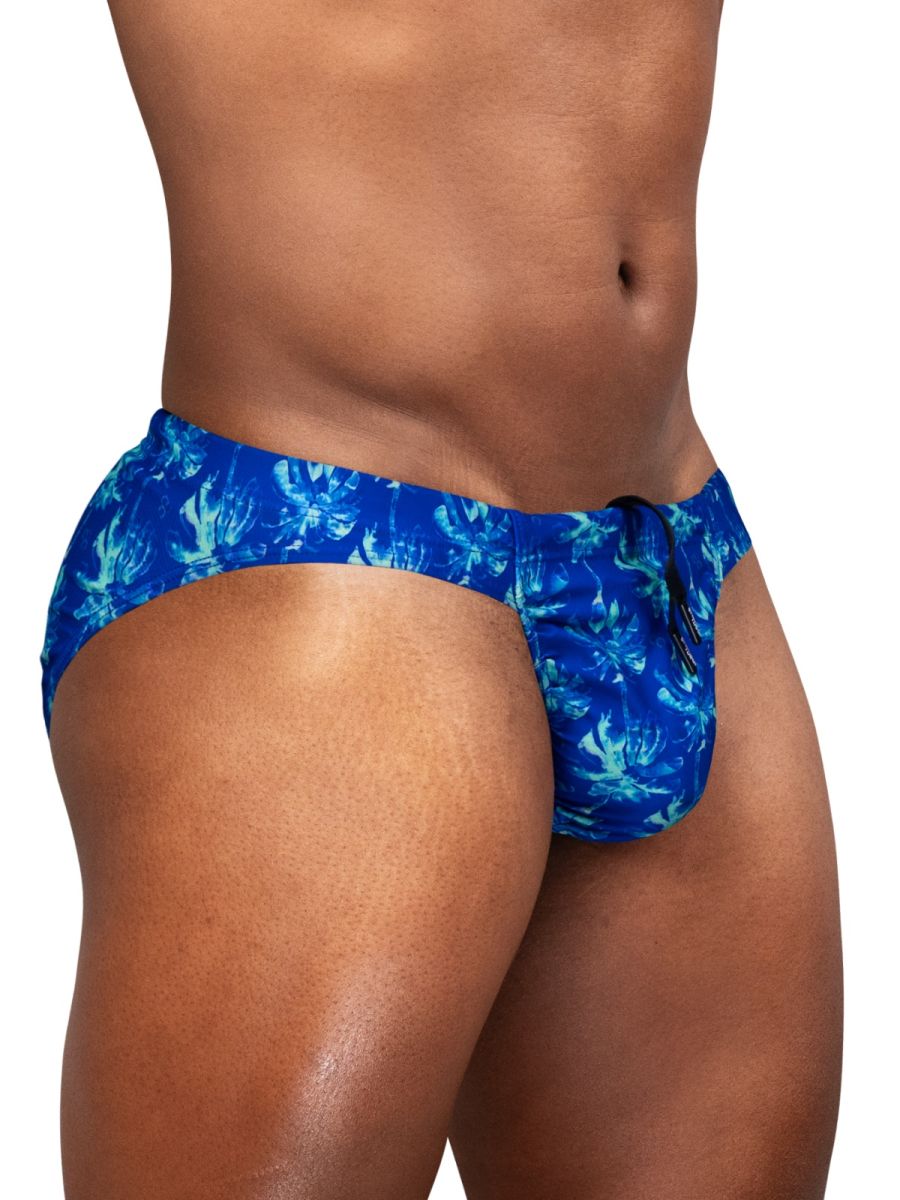 ErgoWear Men's active and swimwear FEEL SW Swim Bikini - Royal Blue-Palms