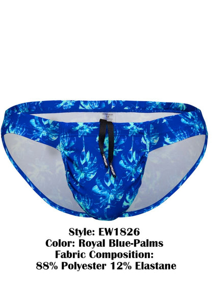 Feel SW Royal Blue-Palms Swim Bikini - view 8