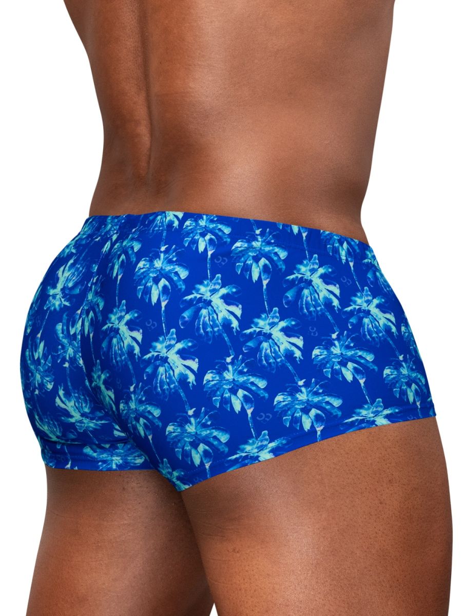 ErgoWear Men's active and swimwear EW1827 FEEL SW Swim Trunks Color Royal Blue-Palms