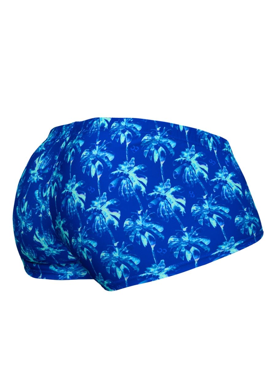 ErgoWear Men's active and swimwear EW1827 FEEL SW Swim Trunks Color Royal Blue-Palms