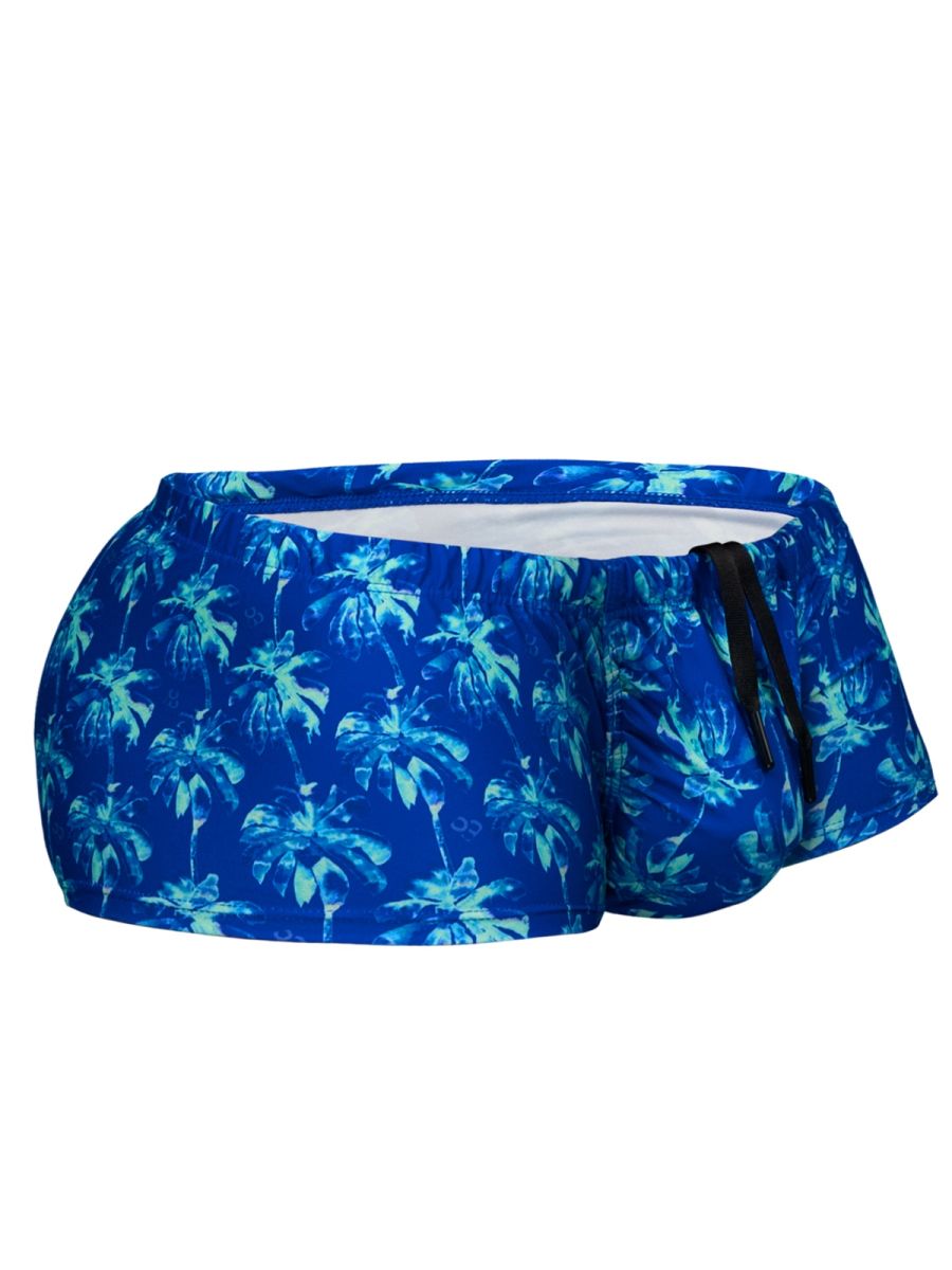 ErgoWear Men's active and swimwear FEEL SW Swim Trunks - Royal Blue-Palms