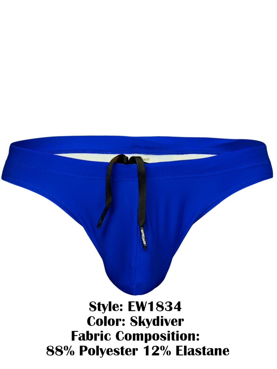 ErgoWear Men's active and swimwear EW1834 X4D SW Swim Thongs Color Skydiver