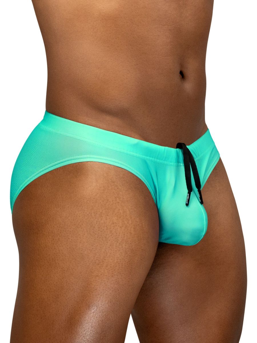 ErgoWear Men's active and swimwear EW1837 X4D SW Swim Bikini Color Aqua