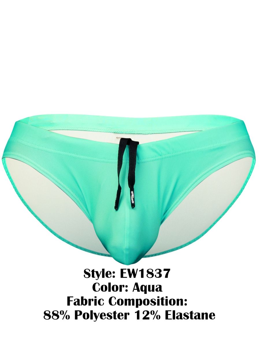 ErgoWear Men's active and swimwear EW1837 X4D SW Swim Bikini Color Aqua