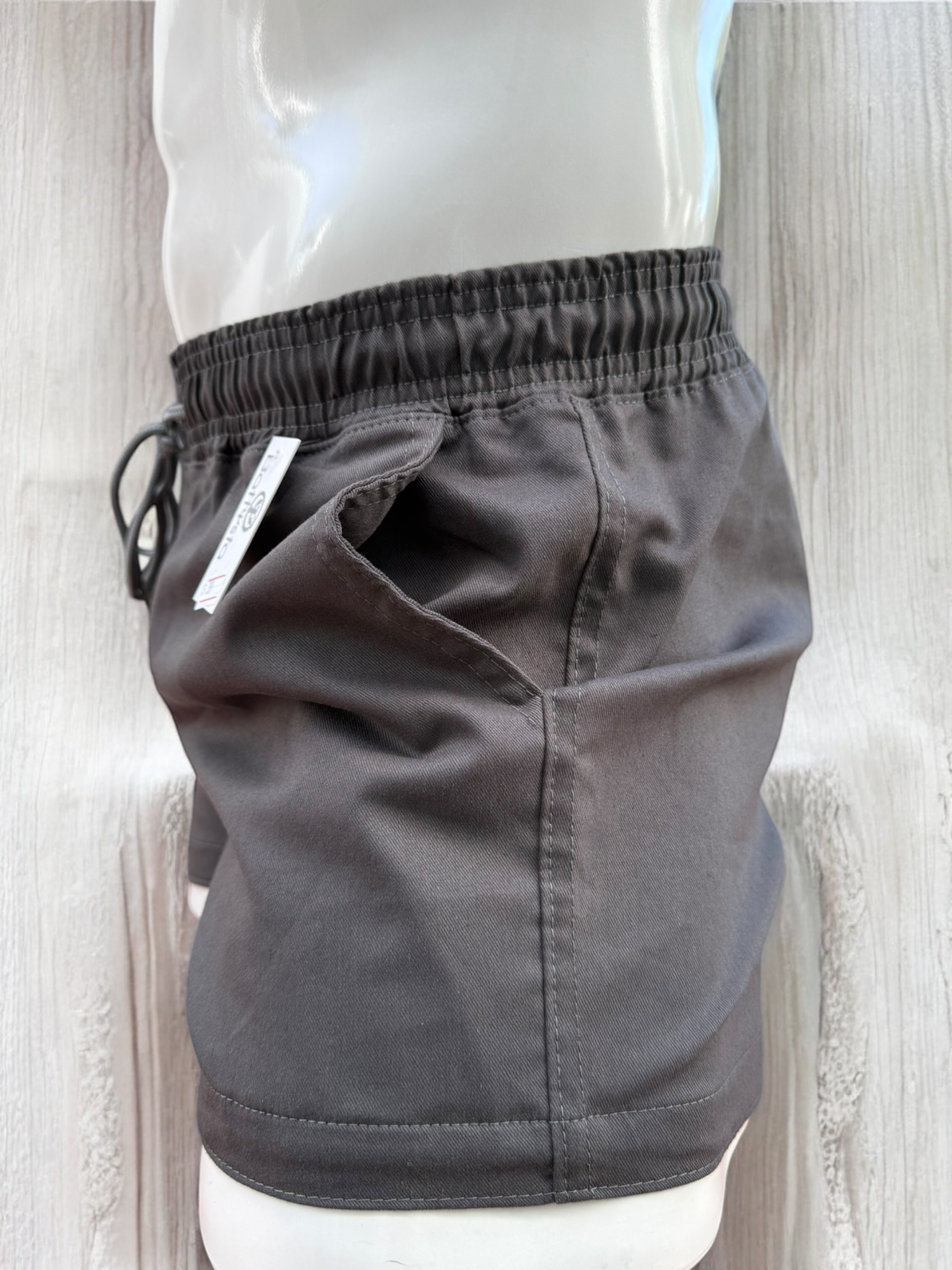 Grey Drill Shorts 2.5 Inches | MEN SHORTS | BATTYSTA | OUTFAIR | OUTFAIR
