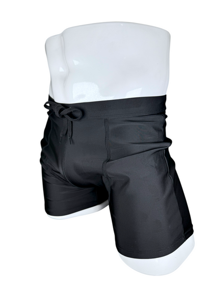 Total Black Swim Trunks | MEN SWIMWEAR | LAVISH NY | OUTFAIR | OUTFAIR