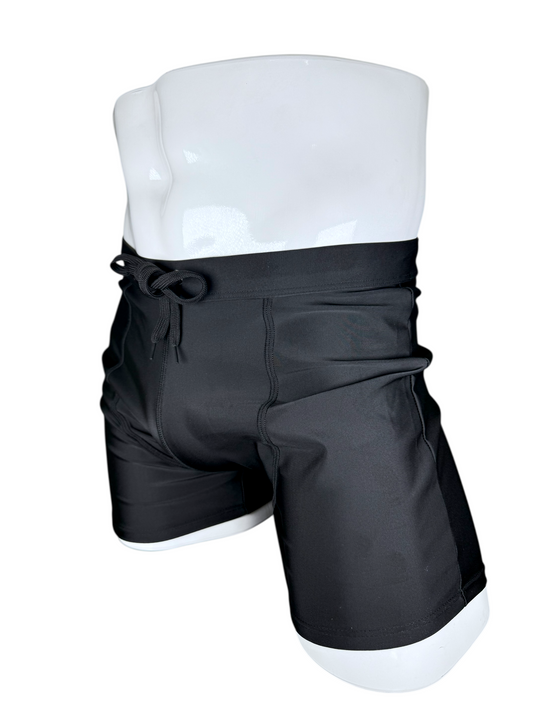 Total Black Swim Trunks