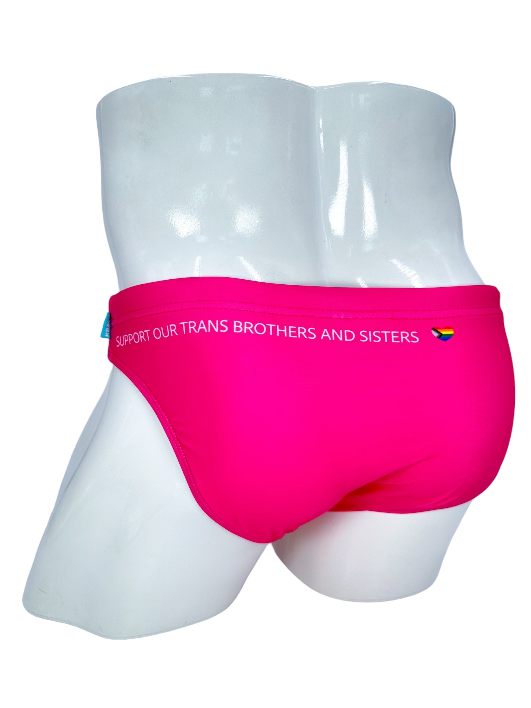 PRIDE POWER Pink Swimsuit | MEN SWIMWEAR | KBAYO | OUTFAIR | OUTFAIR