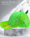 NEON GREEN WINGS VICER HAT