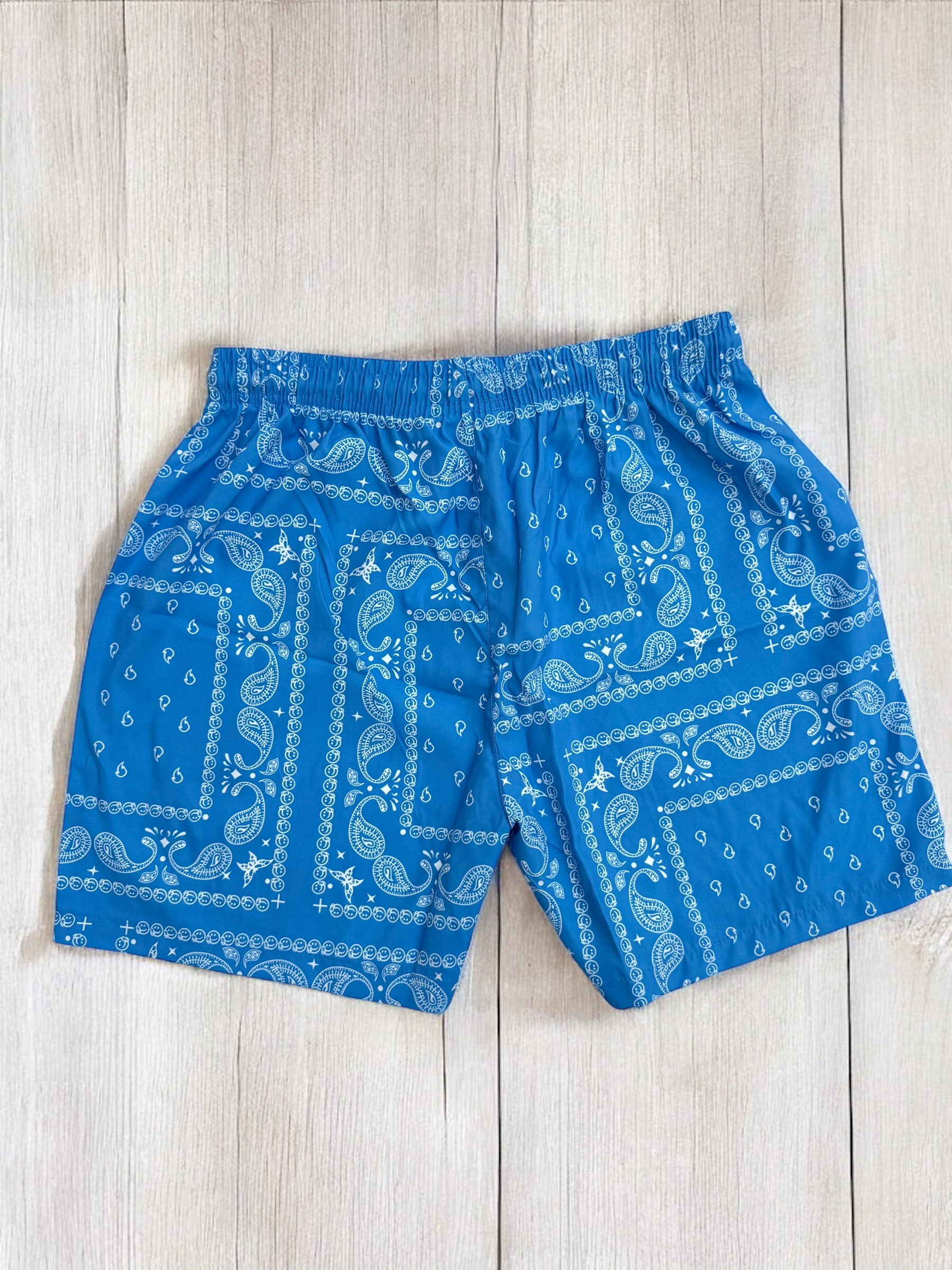 Light Blue Paisley Shorts | MEN SHORTS | LAVISH NY | OUTFAIR | OUTFAIR