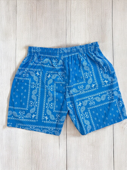 Light Blue Paisley Shorts | MEN SHORTS | LAVISH NY | OUTFAIR | OUTFAIR