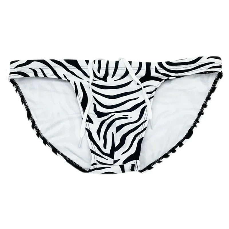 Zebra Low Cut Swim Brief