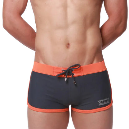 Desmiit Retro Waistband Swim Trunks