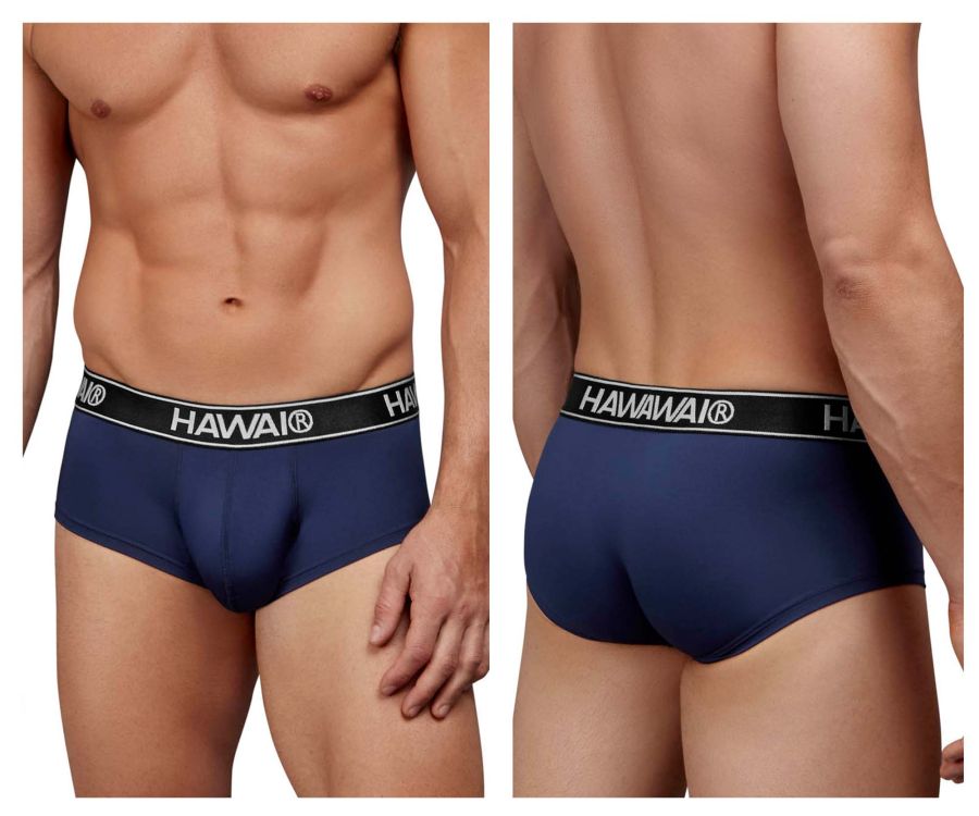 HAWAIR Men's Underwear 41961 Microfiber Briefs Color Dark Blue