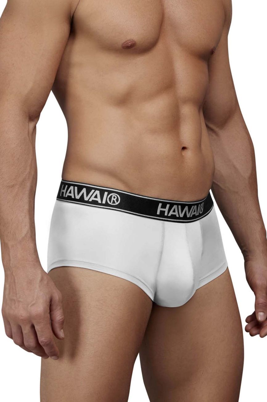 HAWAIR Men's Underwear 41961 Microfiber Briefs Color White