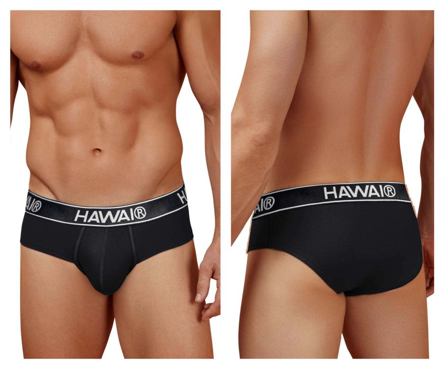 HAWAIR Men's Underwear 41962 Cotton blend Briefs Color Black-01