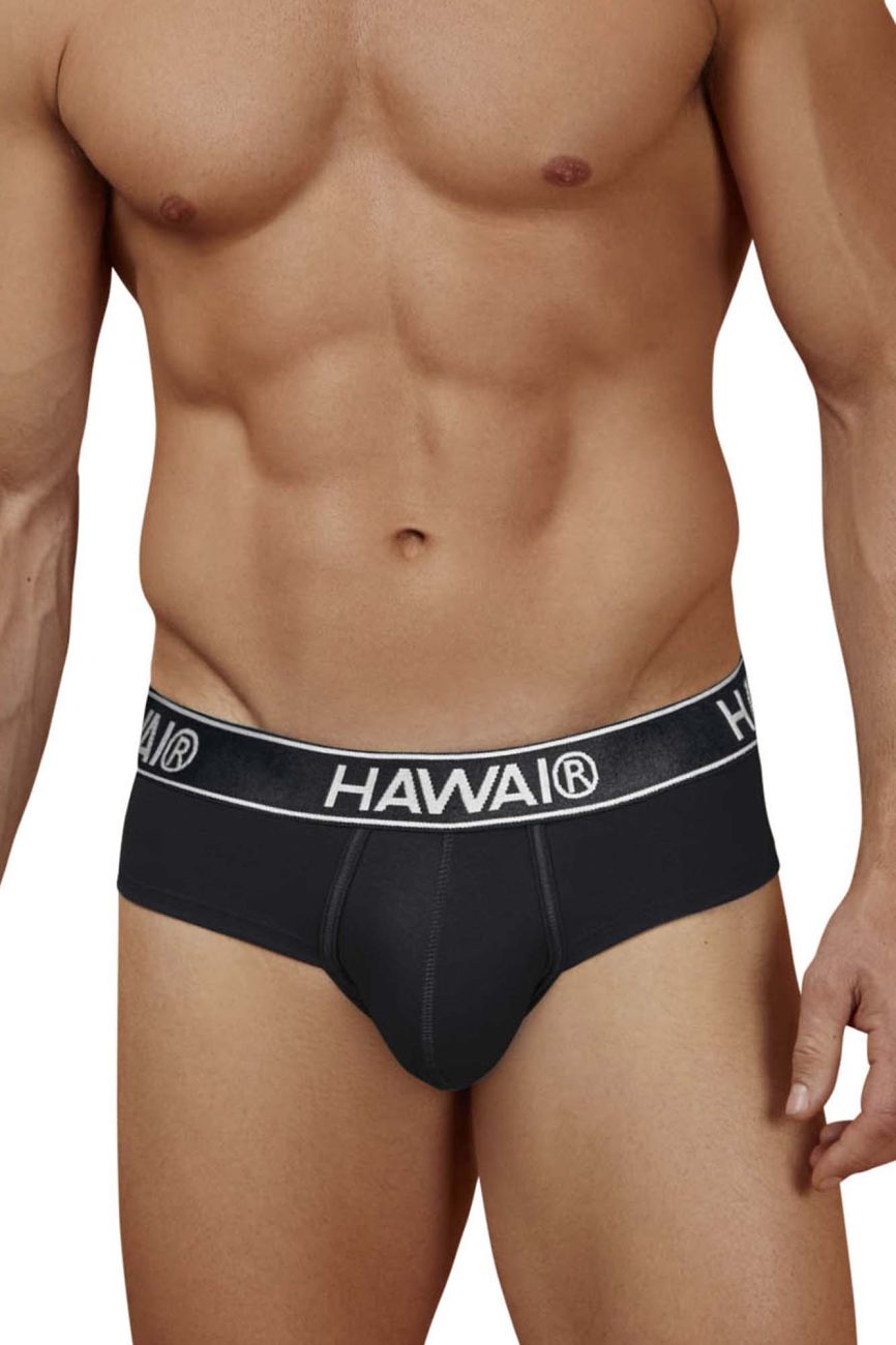 HAWAIR Men's Underwear 41962 Cotton blend Briefs Color Black-01