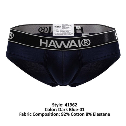 HAWAIR Men's Underwear 41962 Cotton blend Briefs Color Dark Blue-01