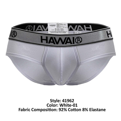 HAWAIR Men's Underwear 41962 Cotton blend Briefs Color White-01